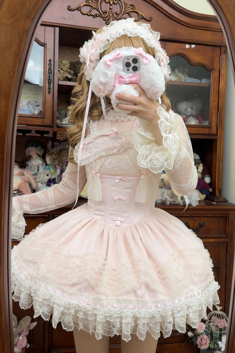 Sweet Jenny Lolita Jumper Skirt + Necklace + Hat + Headband