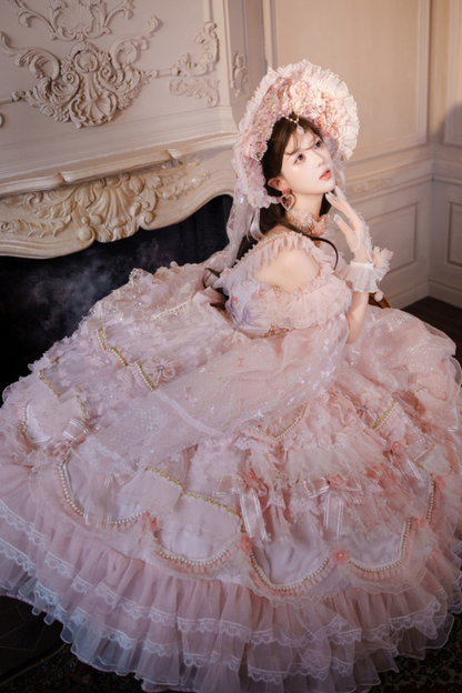 Sweet Flower Tea Party Medium Lolita Dress