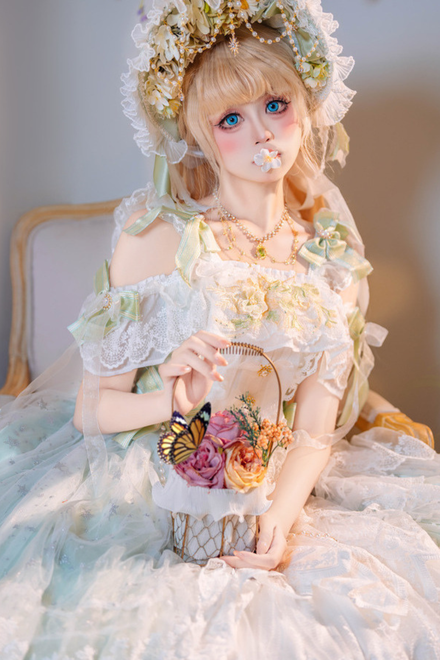 Forest Illusion Bridal Lolita Dress
