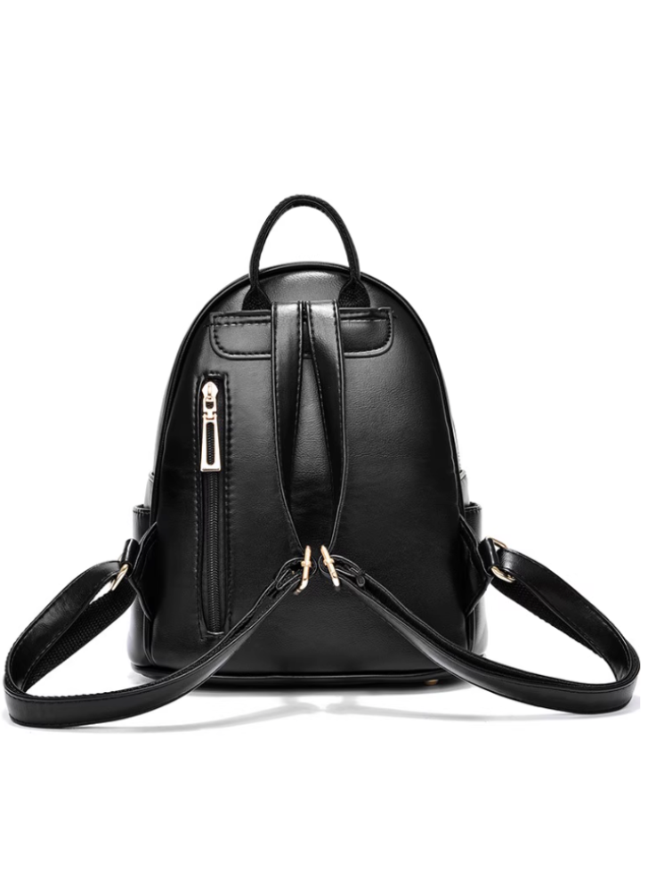 Cat Motif Glitter Backpack