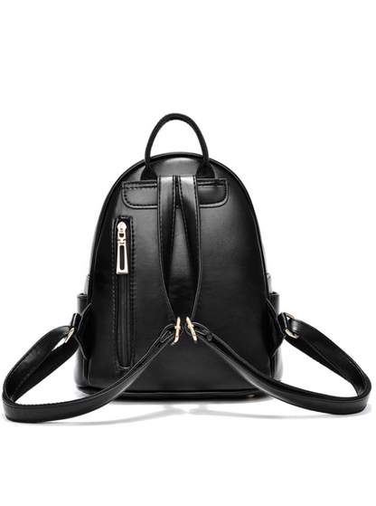 Cat Motif Glitter Backpack