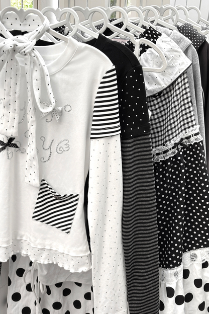 Heaven Angel Top + Striped Pants