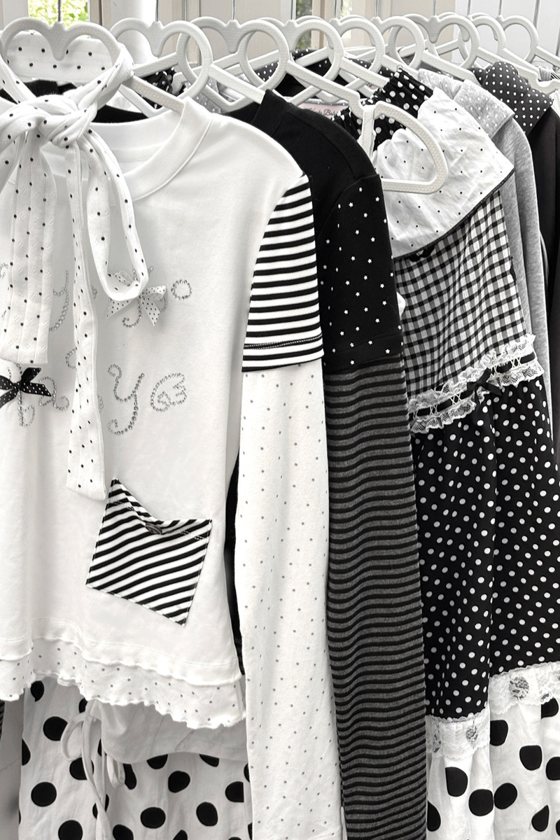 Heaven Angel Top + Striped Pants