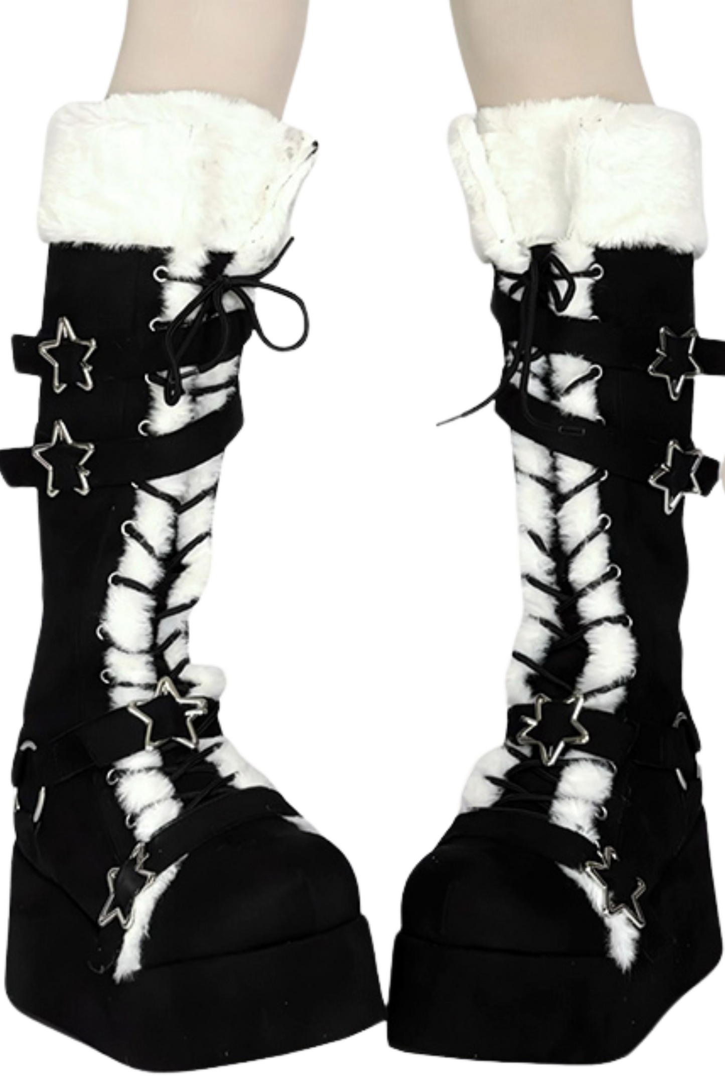 Subculture Fur Star Long Boots