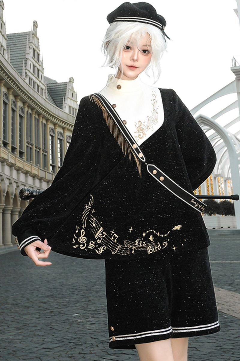 Prince Academy Lolita Top + Shorts + Hat