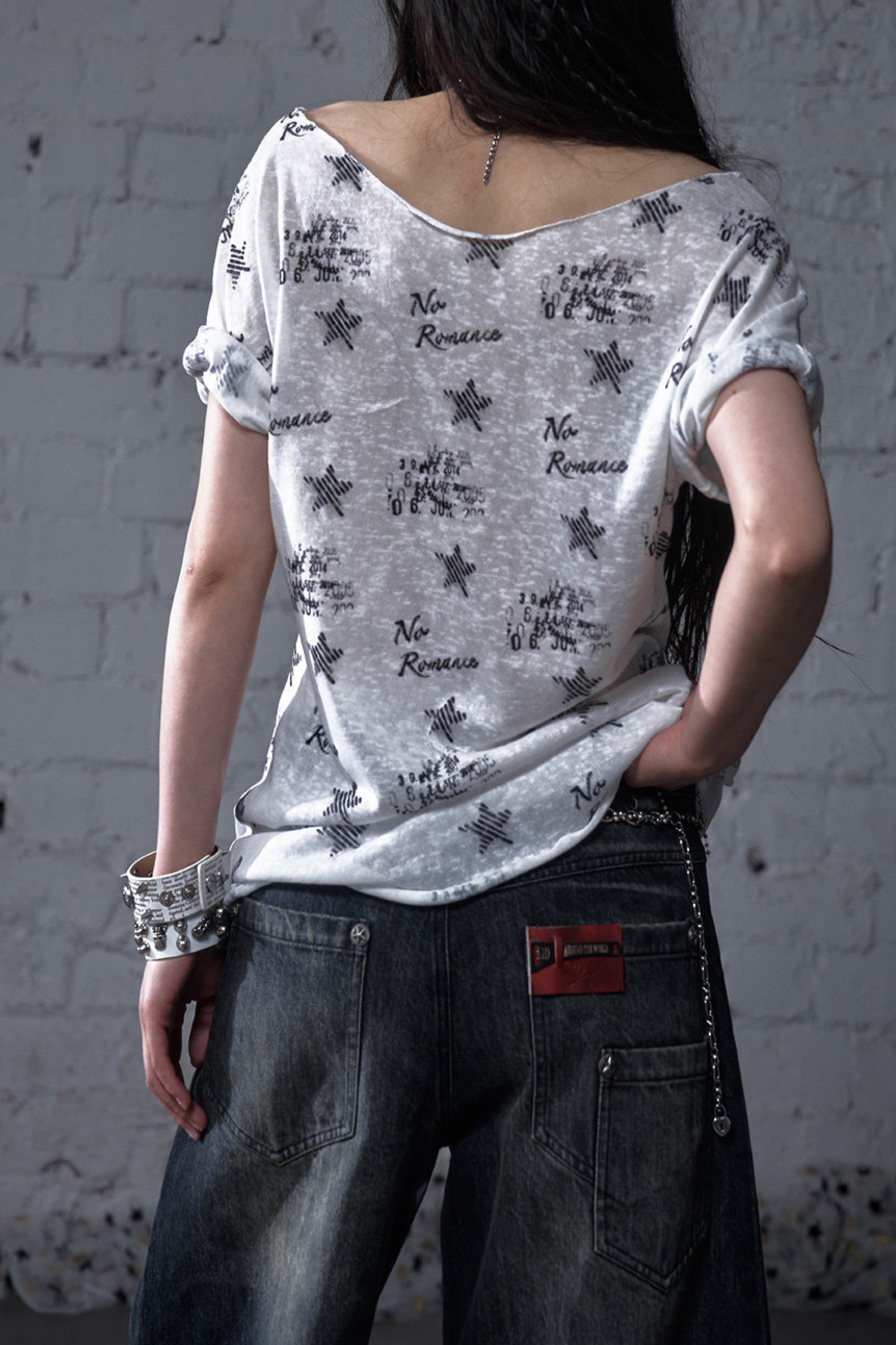 Y2k Tight Print Top