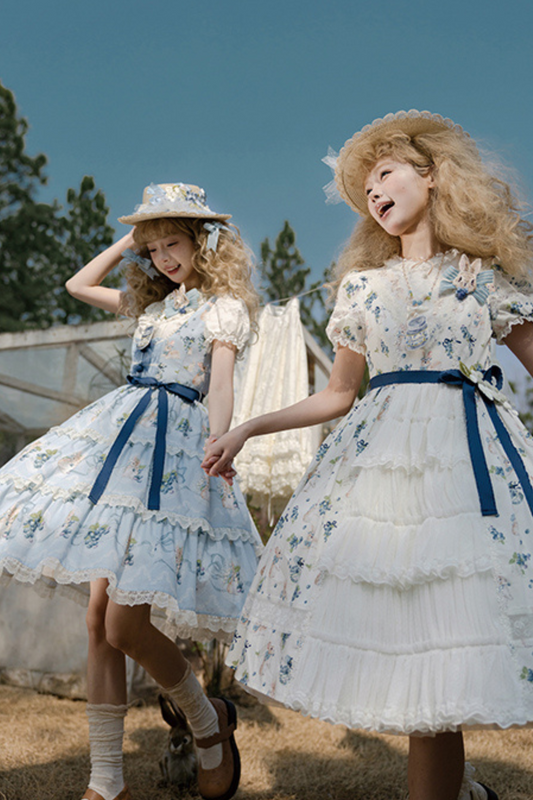 Benny's Blueberry Garden Lolita Jumper Skirt + Dress + Inner Shirt