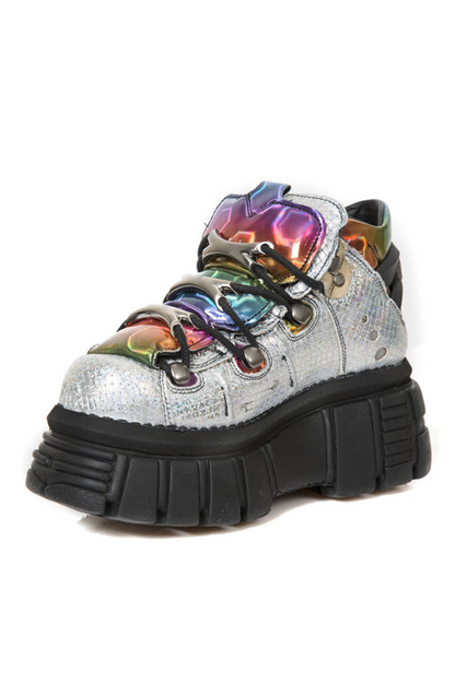 Colorful Metallic Design Shoes