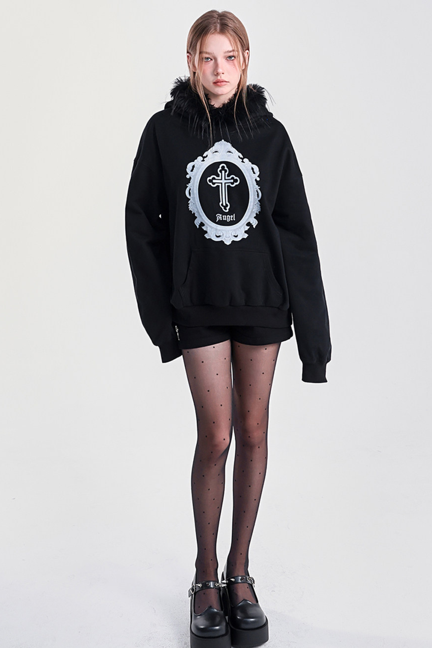 Fur Hood Loose Top