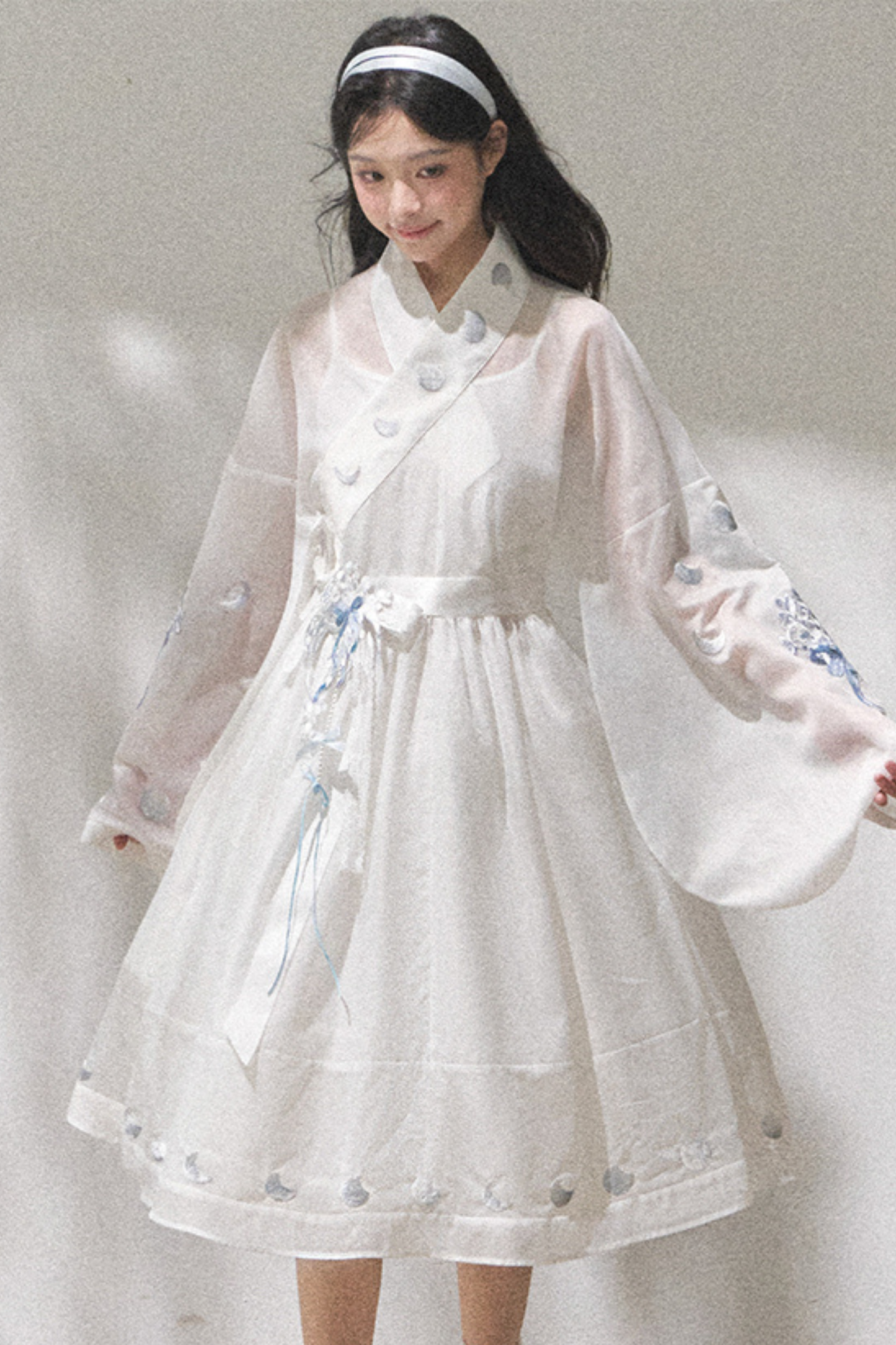 Pure White Chinese Dress + Belt