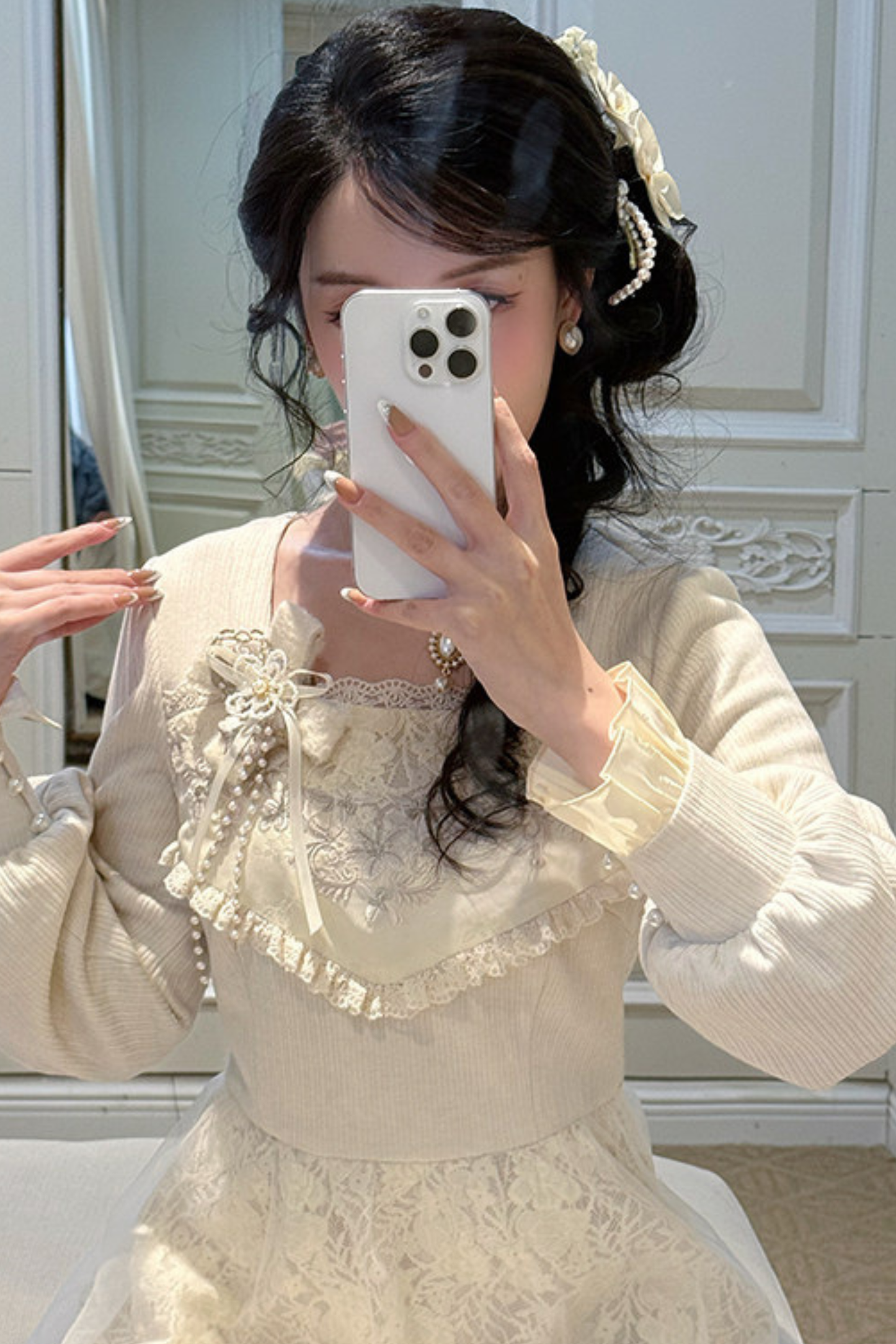 Pure White Square Neck Dress + Jacket