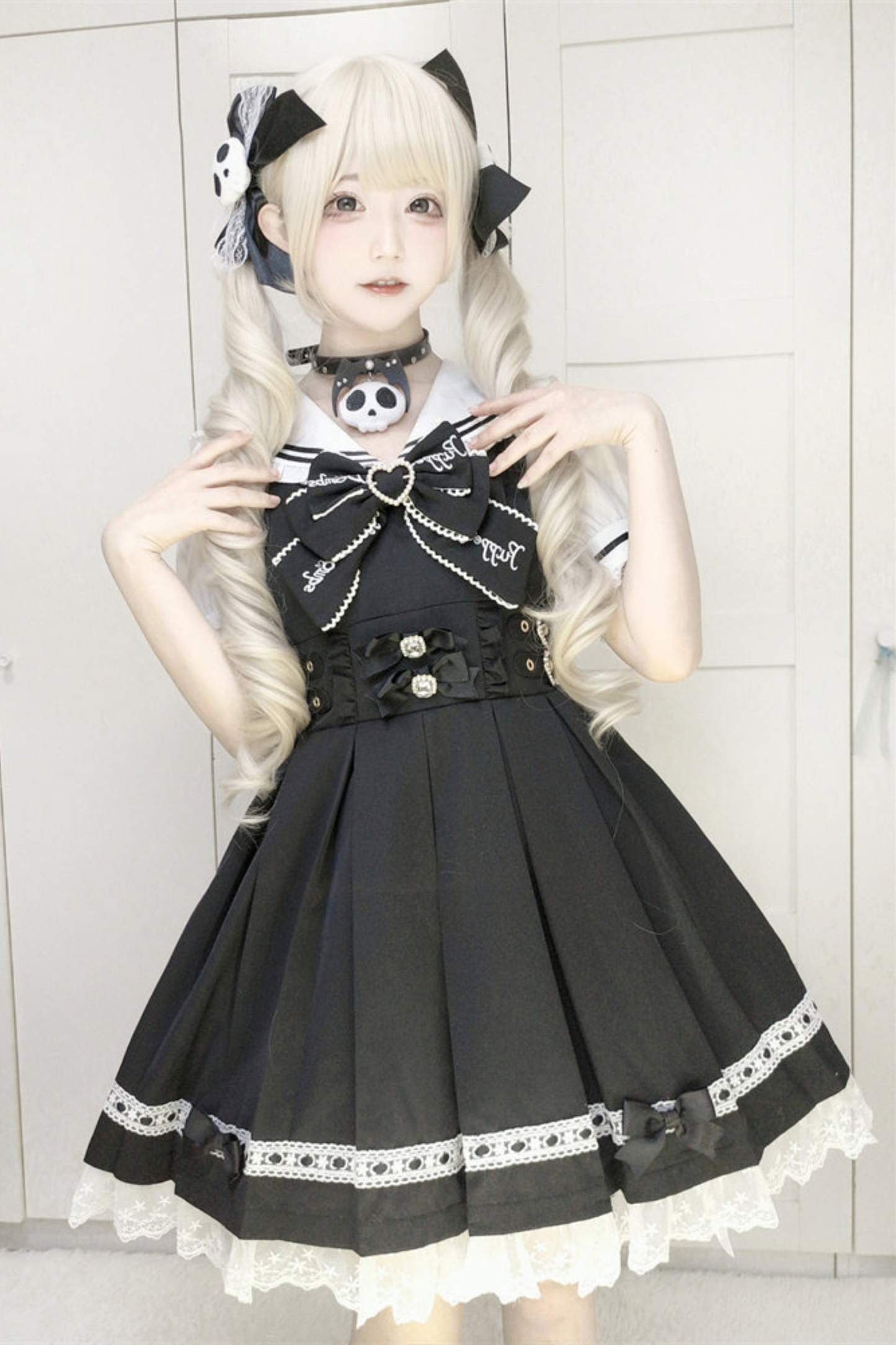 Dark Sweet Lace Sailor Dress