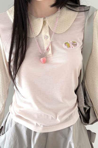 Sugar Heart Long Sleeve Top + Skirt