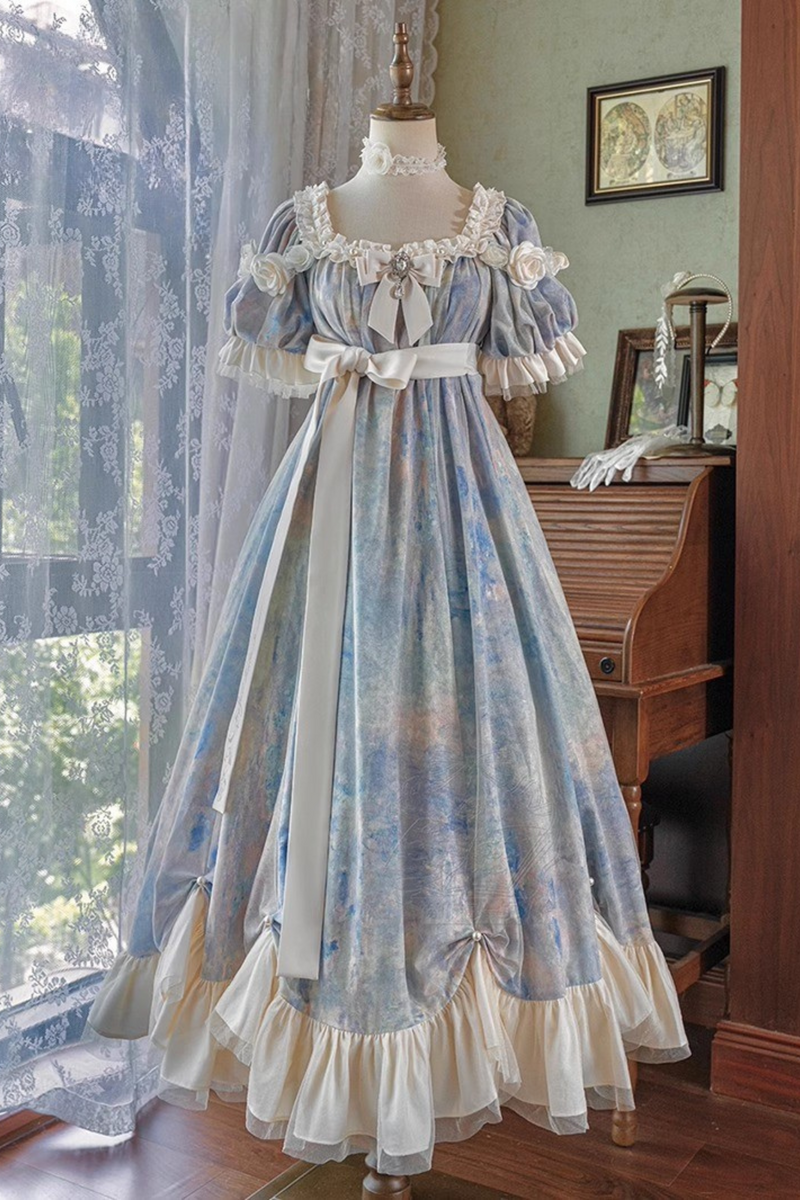 [order Deadline: December 30] Sun and Moon Poem Oil Paint Rose Dress Complete Set