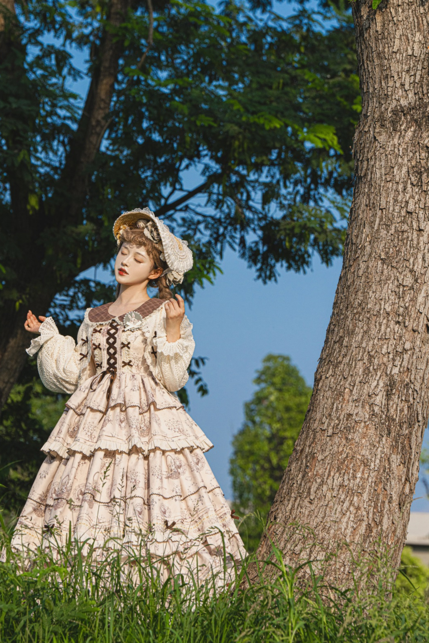Bunning Time Lolita Dress + Doll Cardigan
