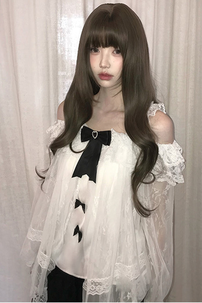 Ribbon Chiffon Top + Skirt