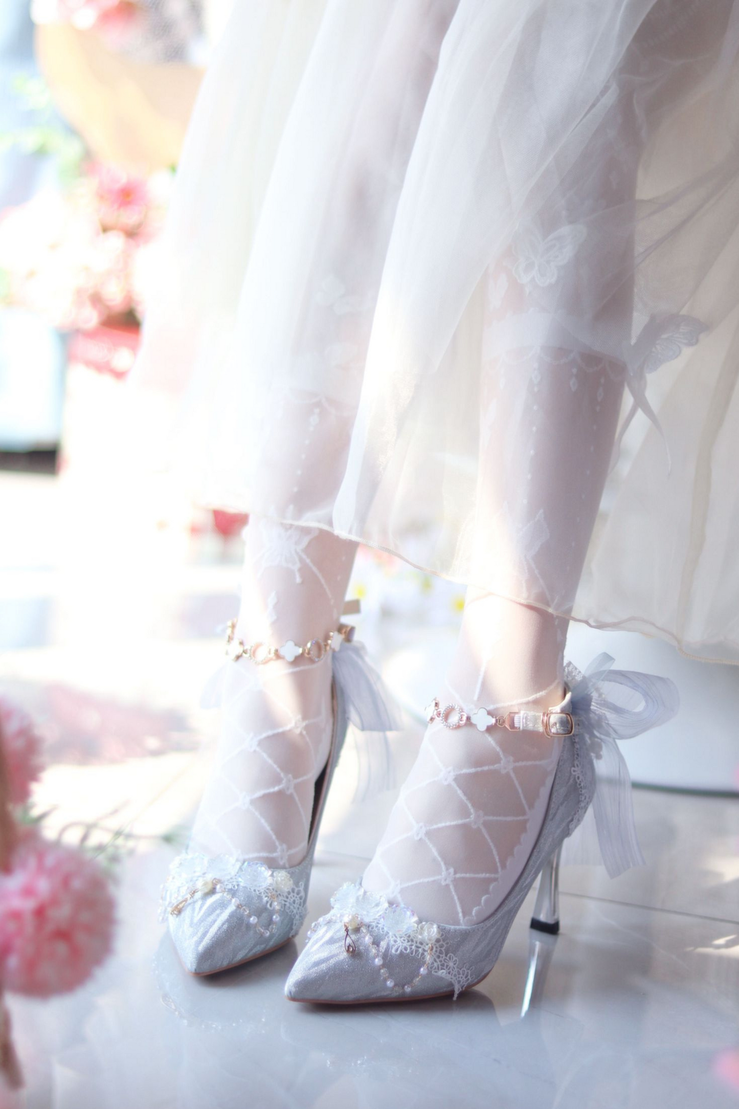 Streamer Ode Glitter High Heels
