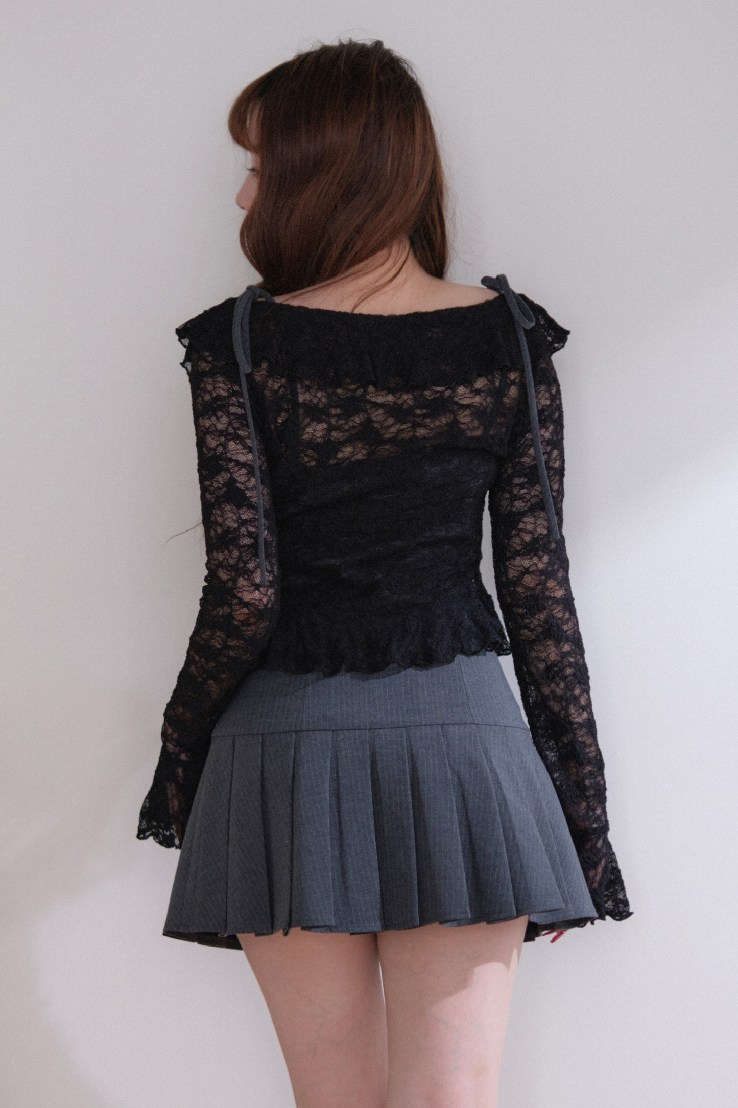 Lace Top + Camisole Skirt