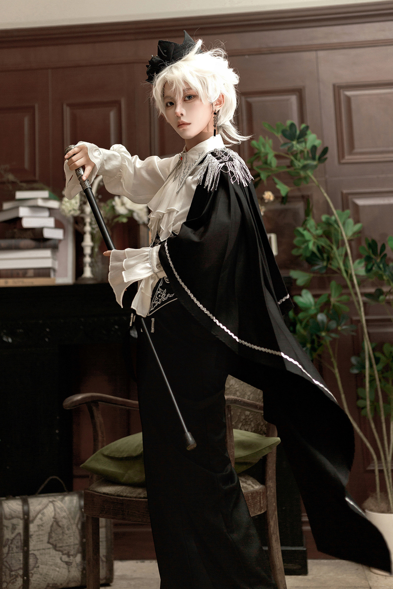 Monochrome Prince Top + Corset + Pants