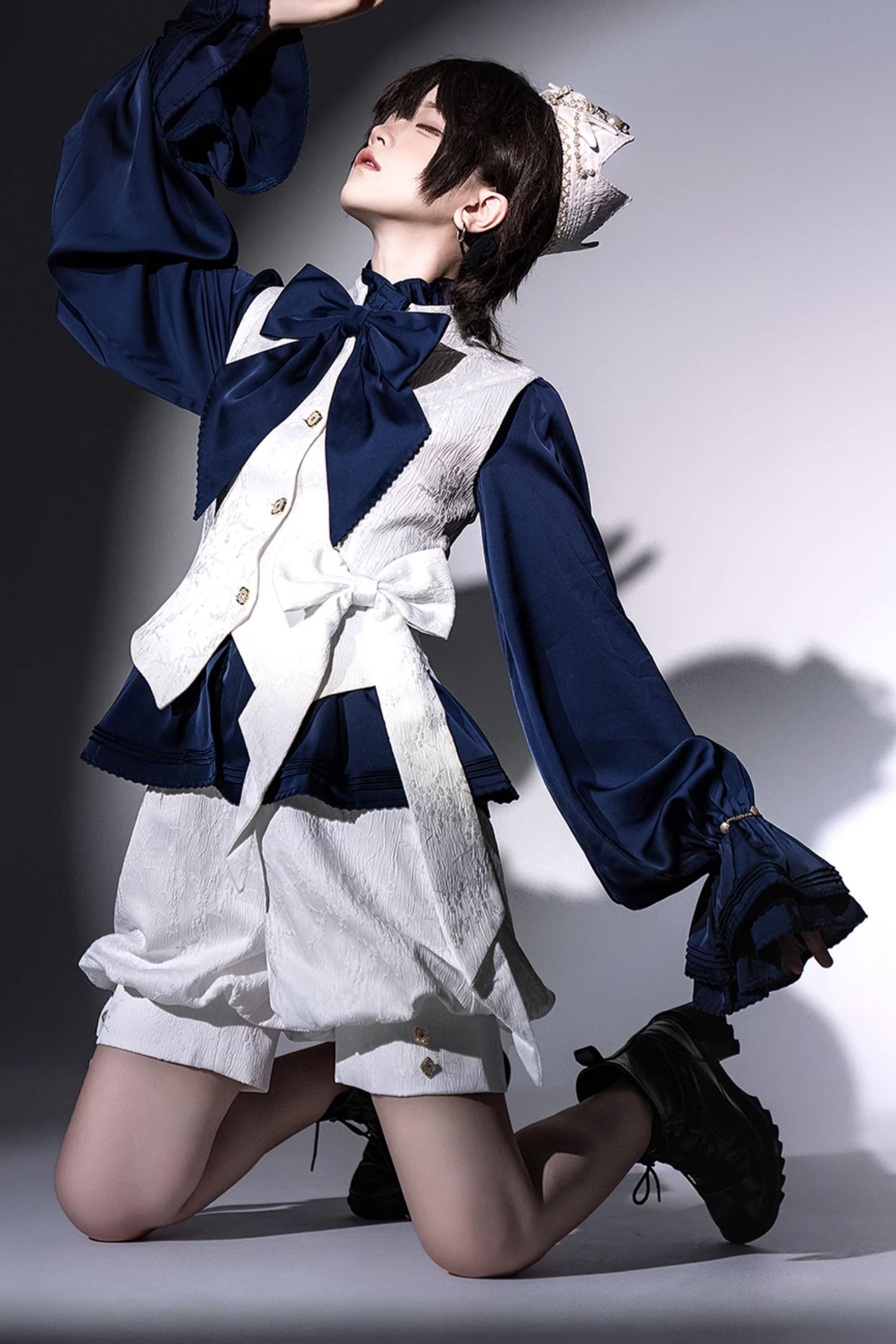 White Moonlight Gothic Crown Accessory