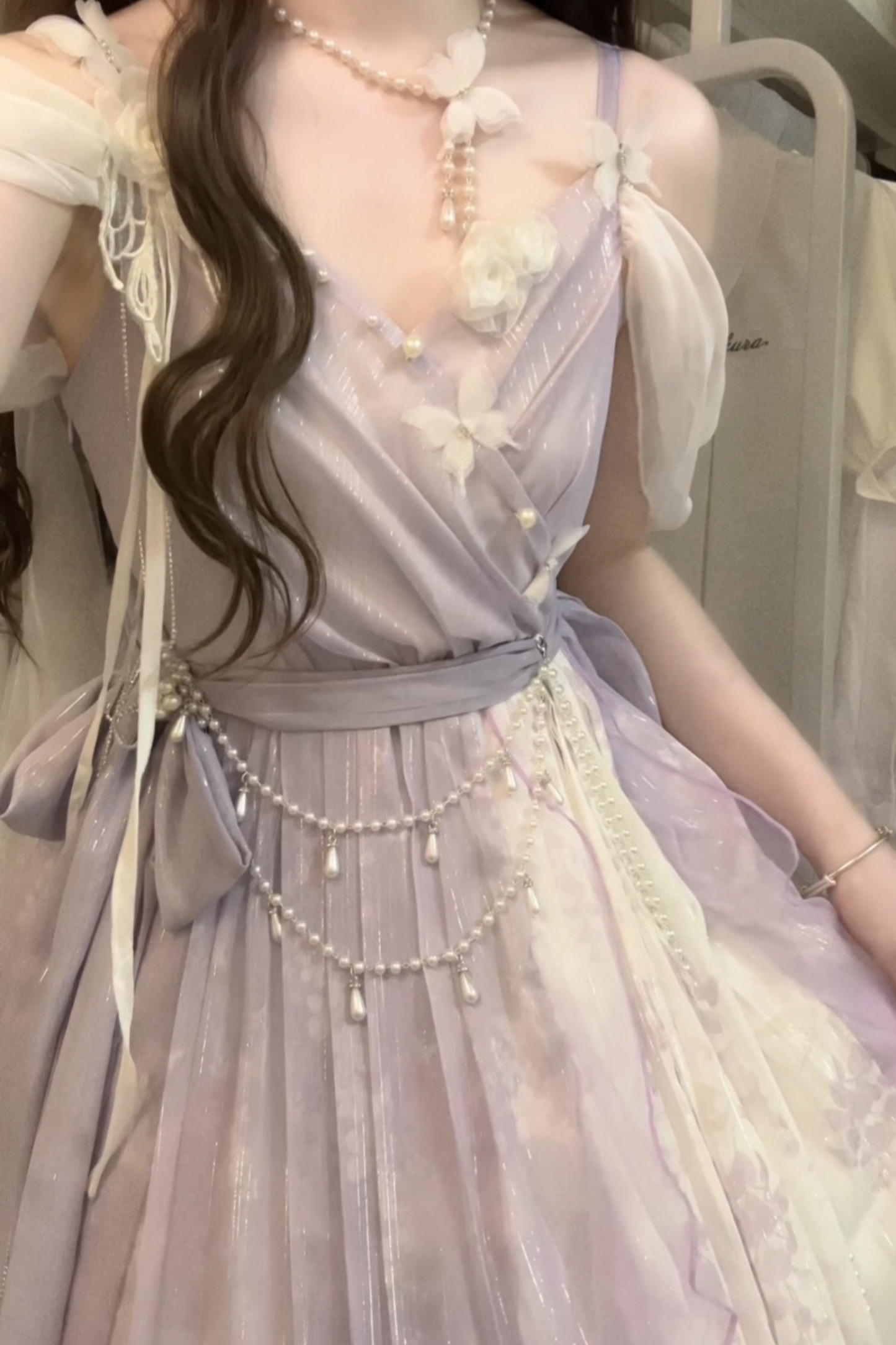 [pre-order] Sweet Girly Dress + Shawl + Necklace