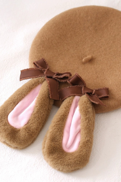 Caramel Ribbon Beret