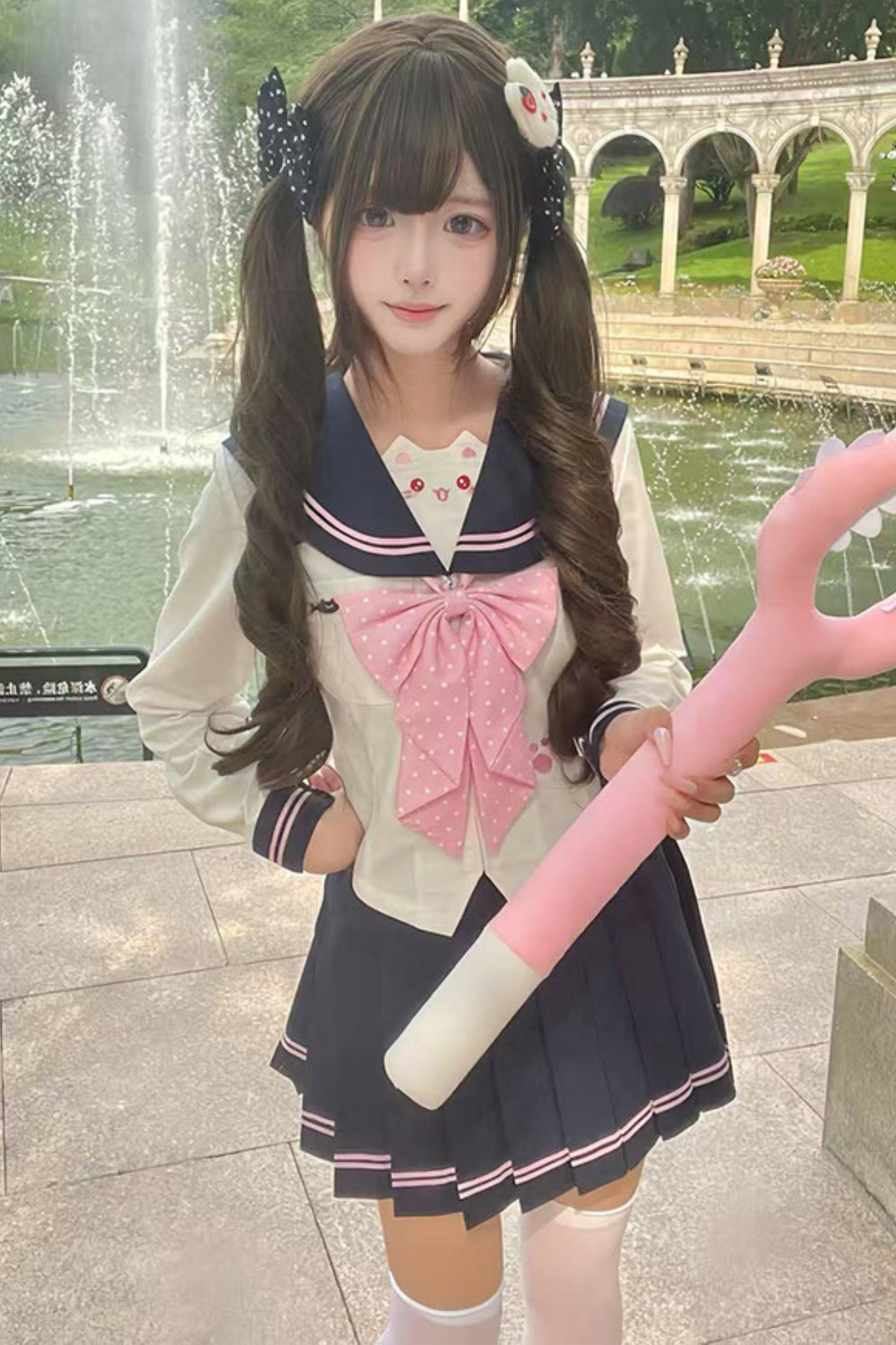 Island Cat Sailor Top + Skirt + Ribbon