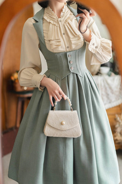 [forest Knows Fall] Sleeveless Classic Bust-support Lolita Dress 2 Colors