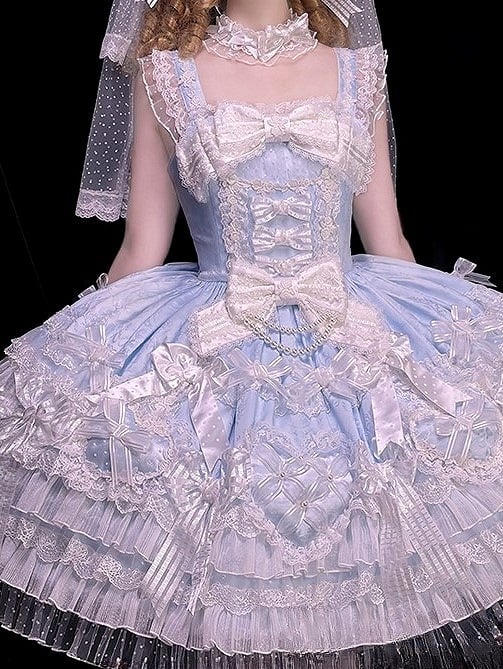 [pre-order Deadline: April 3] Pure Sweet Rose Fantasy Tiered Lolita Dress