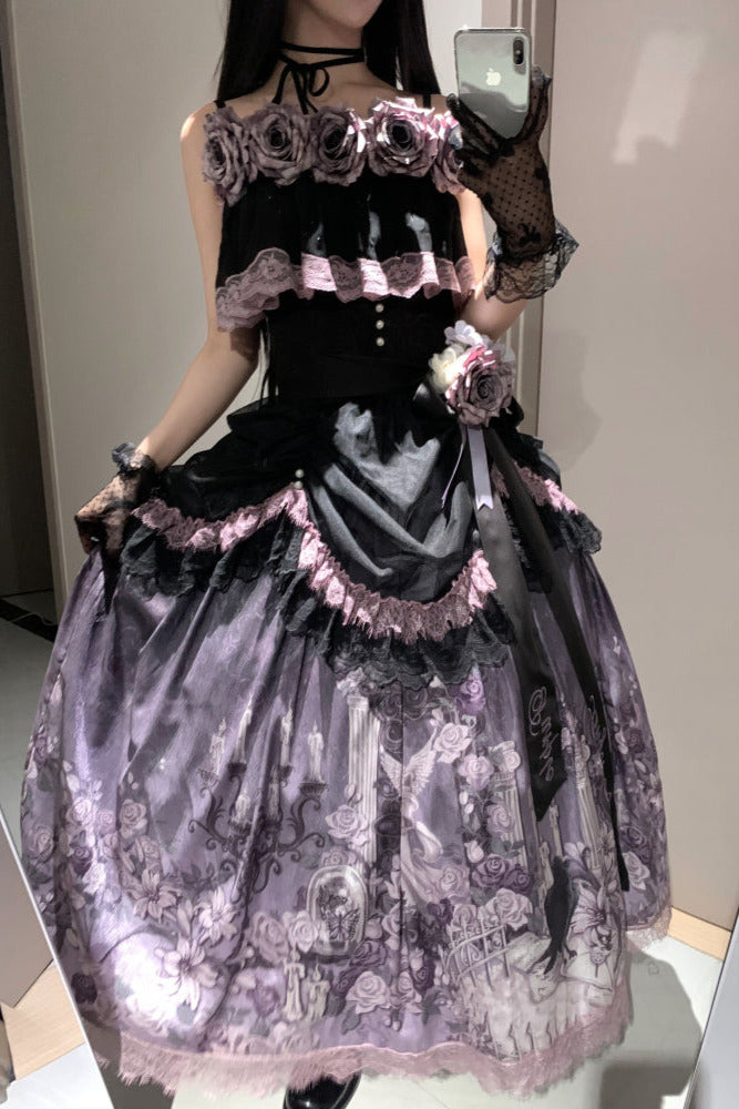 [pre-order] Romantic Rose Lolita Summer Dress Set