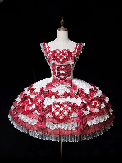 [pre-order Deadline: April 3] Pure Sweet Rose Fantasy Tiered Lolita Dress