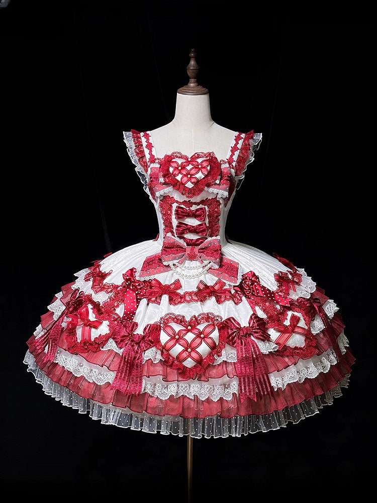 [pre-order Deadline: April 3] Pure Sweet Rose Fantasy Tiered Lolita Dress