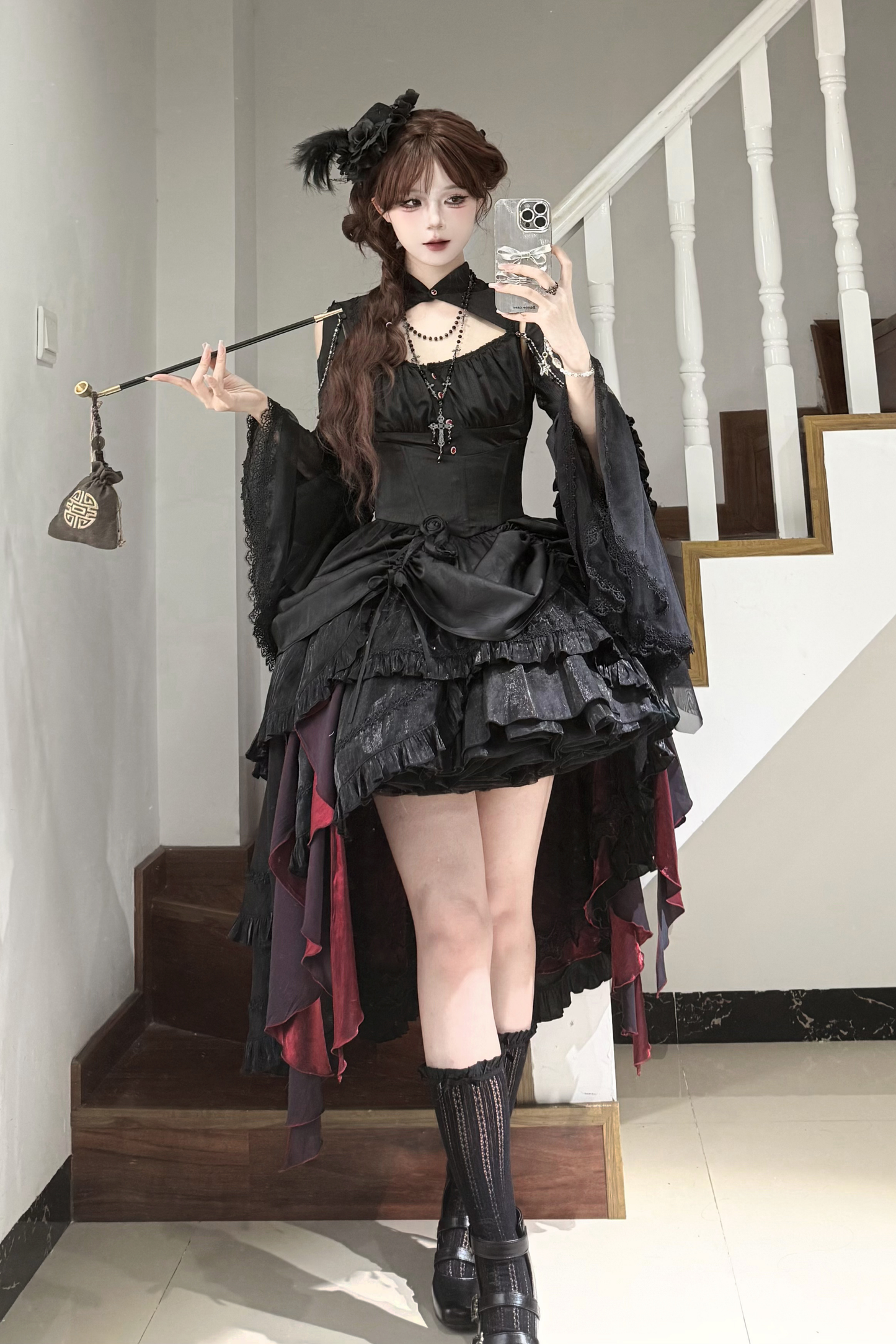 Dark Flower Gothic Lolita Set