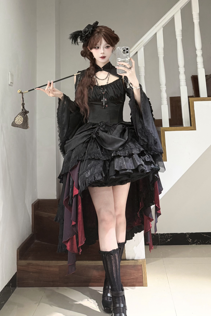 Dark Flower Gothic Lolita Set