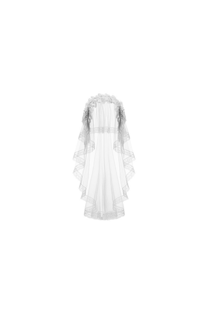 Gothic Lolita Skirt + Corset + Veil + Necklace + Waist Chain