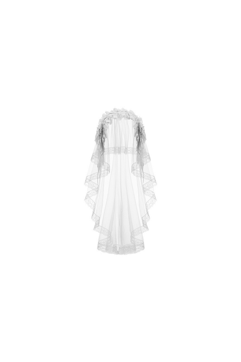 Gothic Lolita Skirt + Corset + Veil + Necklace + Waist Chain