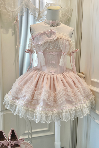 Sweet Jenny Lolita Jumper Skirt + Necklace + Hat + Headband