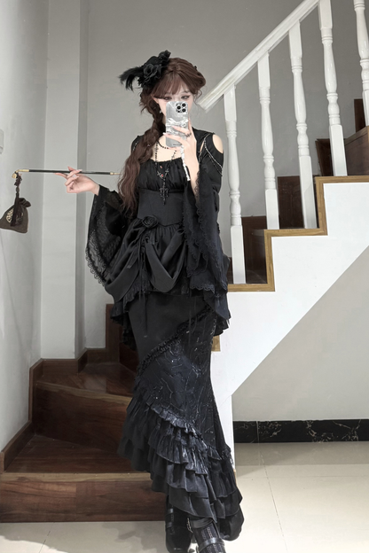 Dark Flower Gothic Lolita Set