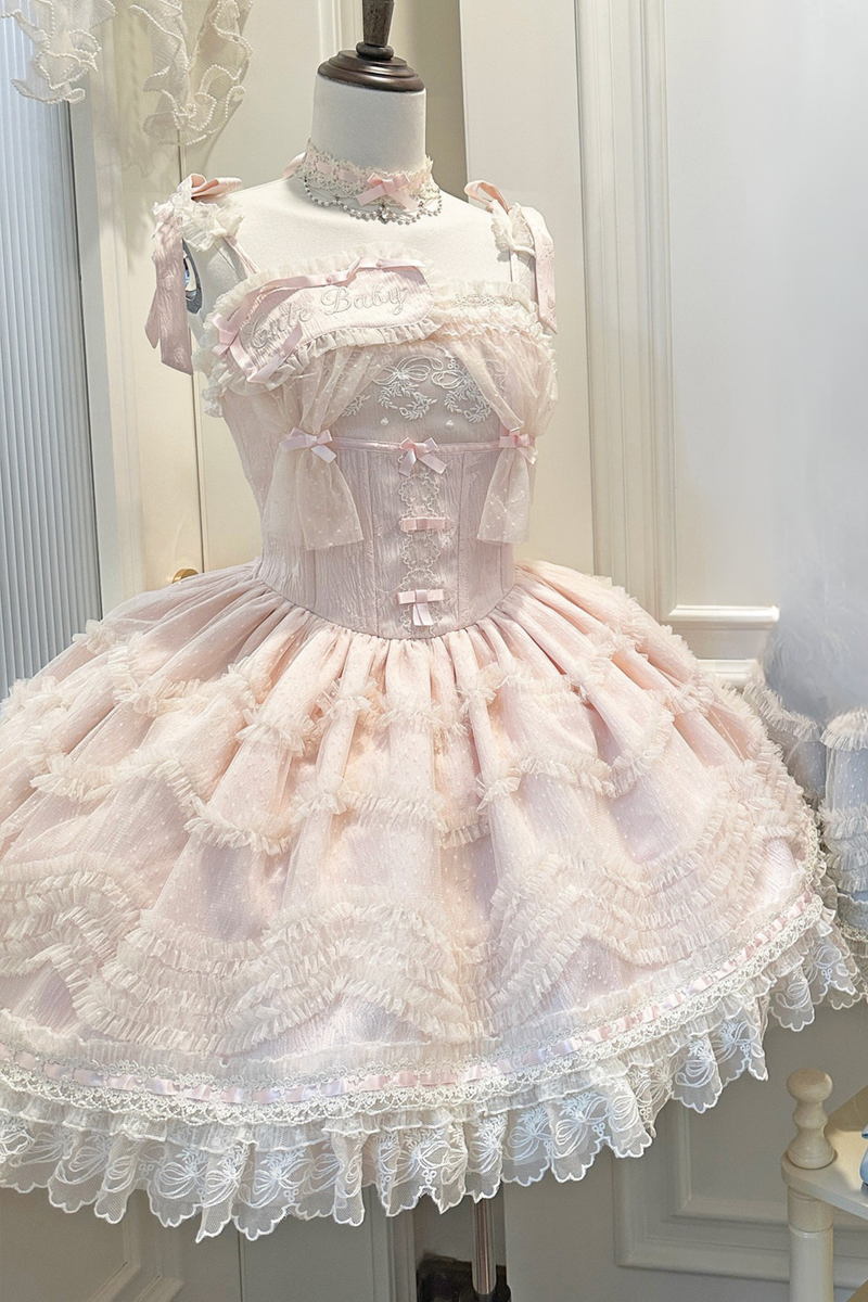 Sweet Jenny Lolita Jumper Skirt + Necklace + Hat + Headband