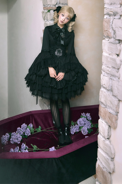 Moon River Gothic Skirt + Cape + Top + Bow