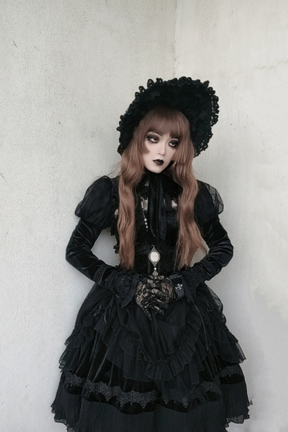 Gothic Doll Lolita Dress + Short Jacket