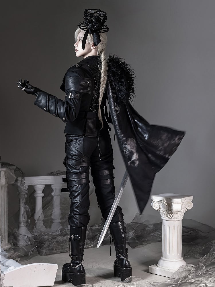 [pre-order Deadline: June 8] Phantom Knight Dark Gothic Prince Suit Full Set (jacket With Cape + Top + Pants)