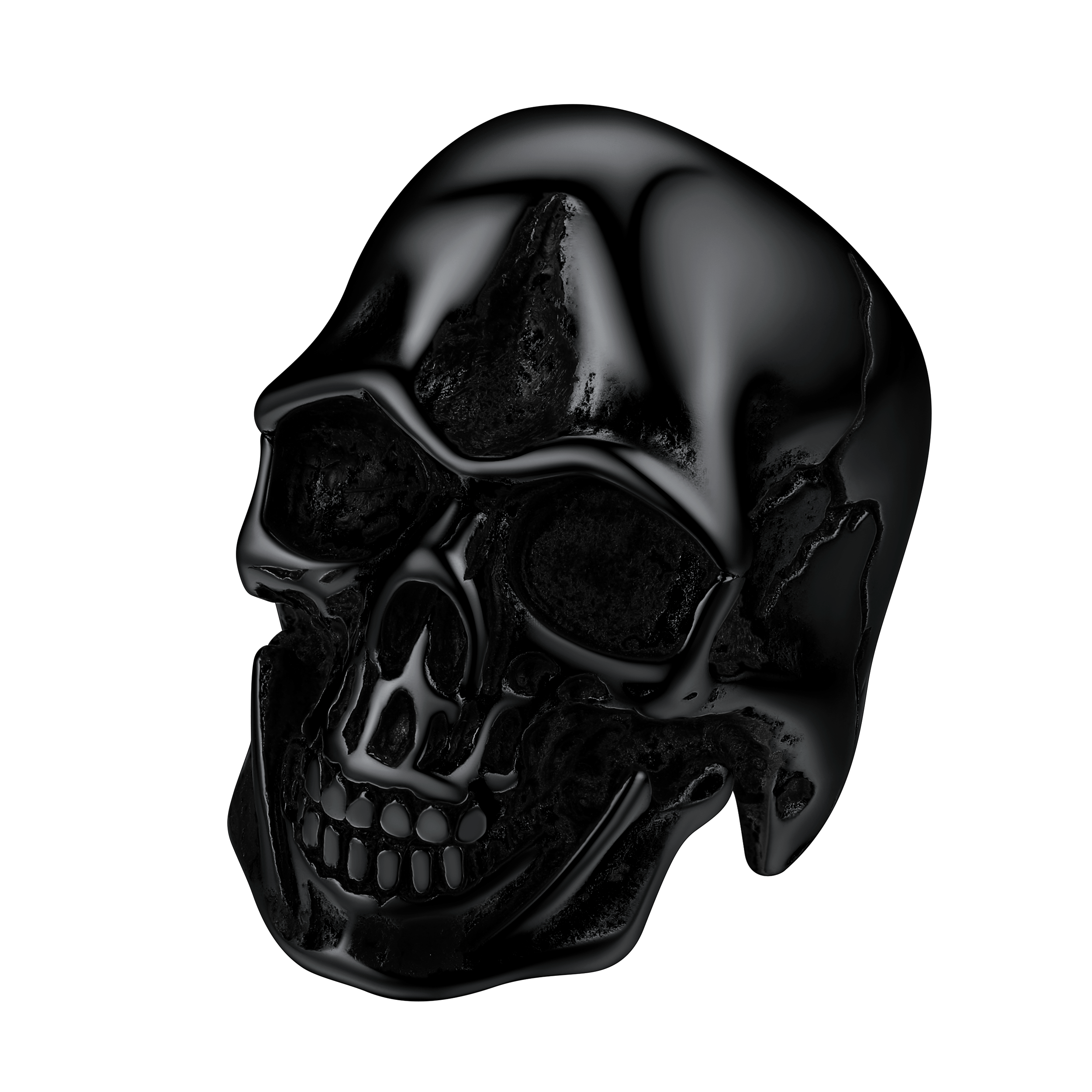 Gothic Biker Skull Stainless Steel Ring for