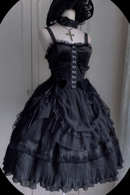 Gothic Doll Lolita Dress + Short Jacket