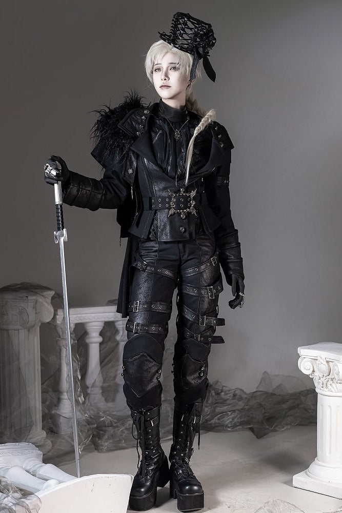 [pre-order Deadline: June 8] Phantom Knight Dark Gothic Prince Suit Full Set (jacket With Cape + Top + Pants)