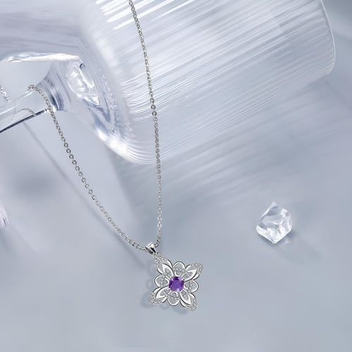 Amethyst Blossom Goddess Necklace