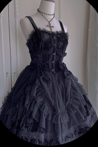 Gothic Doll Lolita Dress + Short Jacket