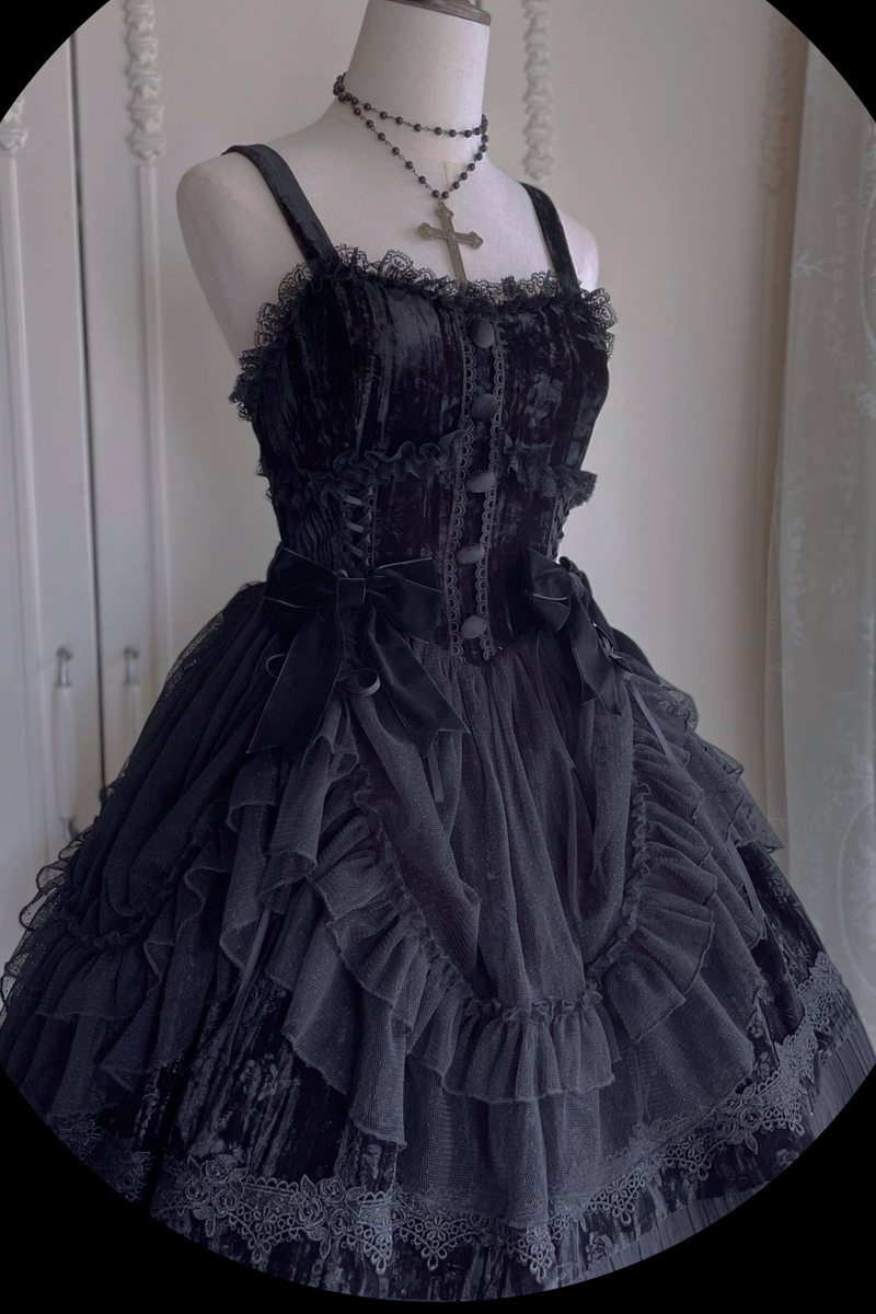 Gothic Doll Lolita Dress + Short Jacket
