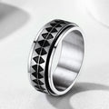 Faithheart Unique Triangle Anxiety Ring Stainless Steel