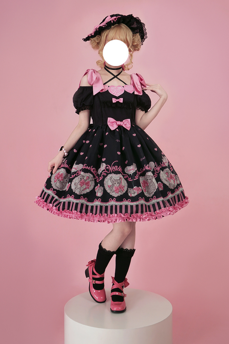 Sweet Girly Cat Jsk + Dress